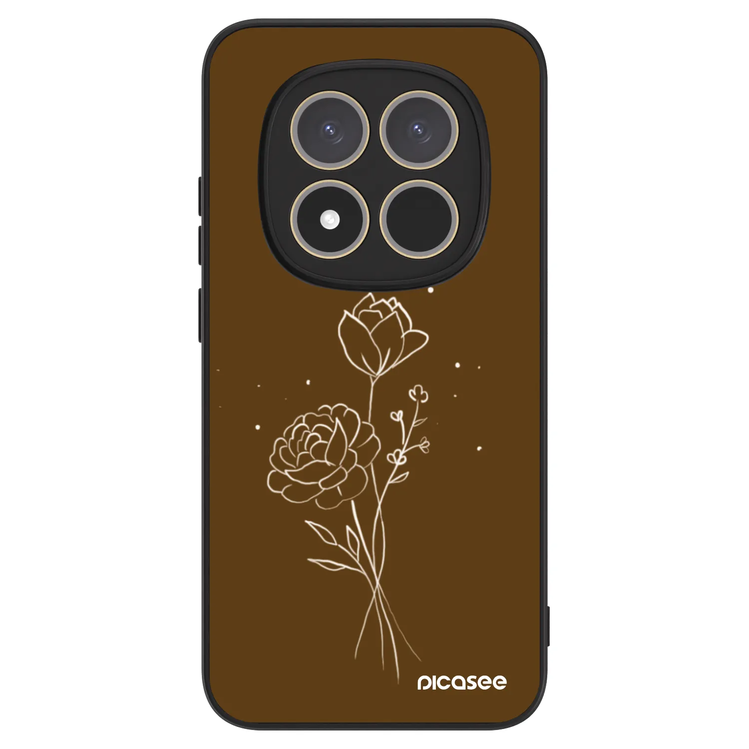 Picasee ULTIMATE CASE na Xiaomi Redmi Note 15 Pro 4G - Brown flowers