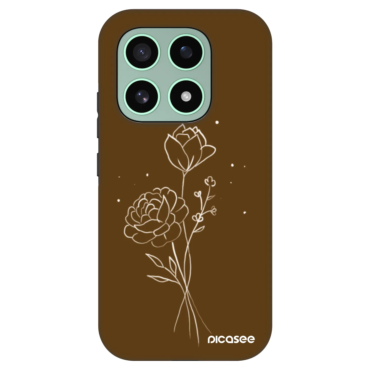 Picasee Fashion Case na Xiaomi 17 - Brown flowers