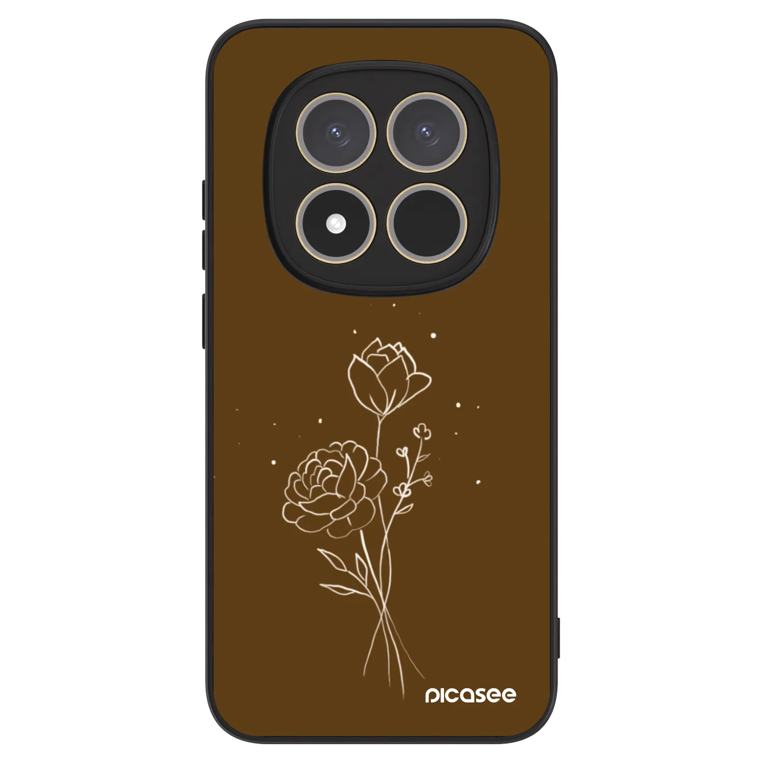 Picasee ULTIMATE CASE na Xiaomi Redmi Note 15 Pro 5G - Brown flowers