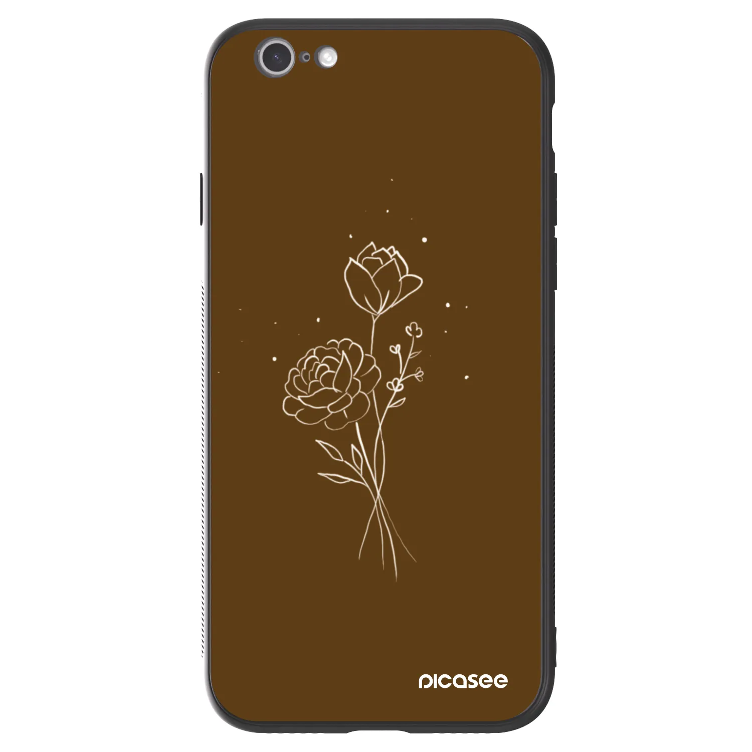 Picasee ULTIMATE CASE na Apple iPhone 6/6S - Brown flowers