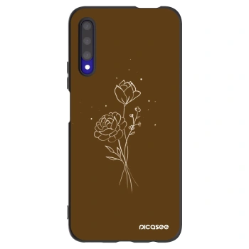 Etui na Honor 9X Pro - Brown flowers
