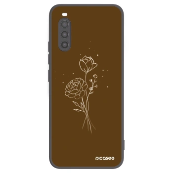 Etui na Sony Xperia 10 II - Brown flowers