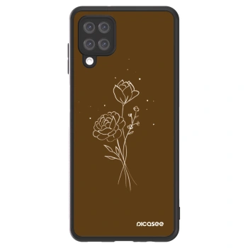 Picasee ULTIMATE CASE na Samsung Galaxy A12 A125F - Brown flowers