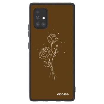 Picasee ULTIMATE CASE na Samsung Galaxy A71 A715F - Brown flowers