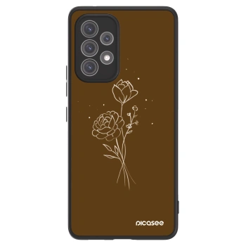 Picasee ULTIMATE CASE na Samsung Galaxy A52 5G A525F - Brown flowers