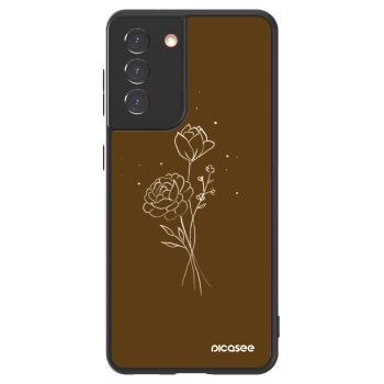 Picasee ULTIMATE CASE na Samsung Galaxy S21 5G G991B - Brown flowers