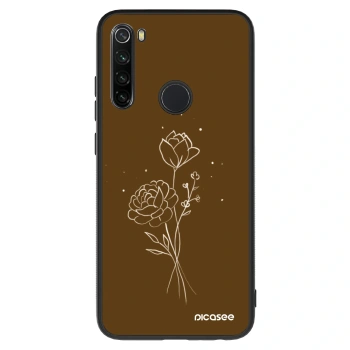 Etui na Xiaomi Redmi Note 8 - Brown flowers
