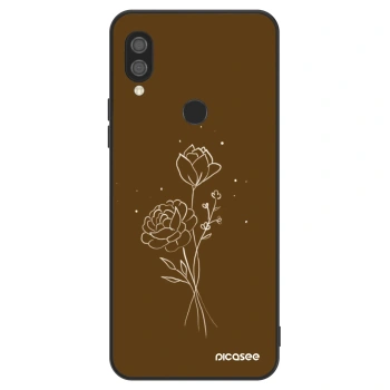 Etui na Xiaomi Redmi 7 - Brown flowers