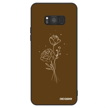 Etui na Samsung Galaxy S8 G950F - Brown flowers