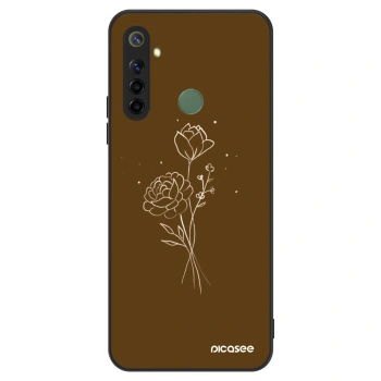 Etui na Realme 6i - Brown flowers