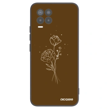 Etui na Realme 8 Pro - Brown flowers