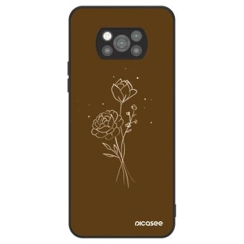Etui na Xiaomi Poco X3 Pro - Brown flowers