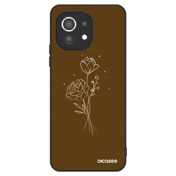 Etui na Xiaomi Mi 11 - Brown flowers