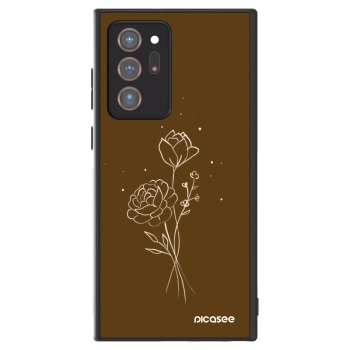 Etui na Samsung Galaxy Note 20 Ultra - Brown flowers