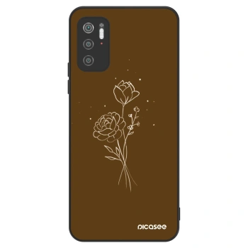 Etui na Xiaomi Poco M3 Pro 5G - Brown flowers