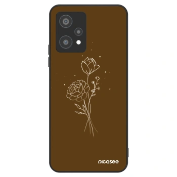 Etui na Realme 9 Pro 5G - Brown flowers