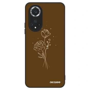 Etui na Huawei Nova 9 SE - Brown flowers