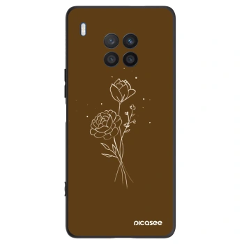 Etui na Honor 50 Lite - Brown flowers