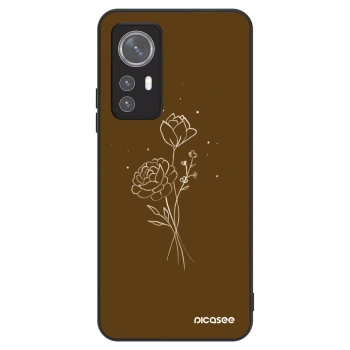 Etui na Xiaomi 12X - Brown flowers