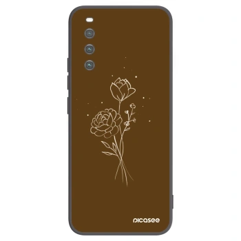 Etui na Sony Xperia 10 IV 5G - Brown flowers