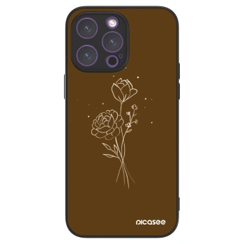 Picasee ULTIMATE CASE na Apple iPhone 14 Pro Max - Brown flowers