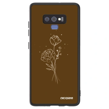 Etui na Samsung Galaxy Note 9 N960F - Brown flowers