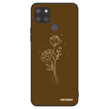 Etui na Realme C21Y - Brown flowers