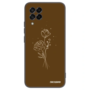 Etui na Samsung Galaxy M53 5G - Brown flowers