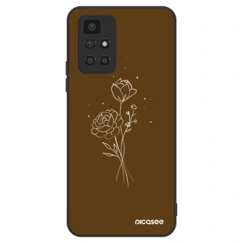 Etui na Xiaomi Redmi 10 (2022) - Brown flowers