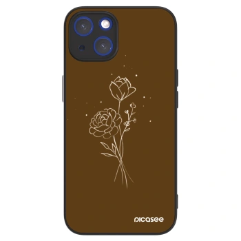 Picasee ULTIMATE CASE MagSafe pro Apple iPhone 14 - Brown flowers
