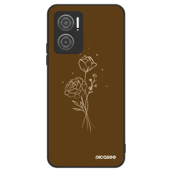 Etui na Xiaomi Redmi 10 5G - Brown flowers