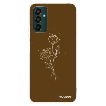 Etui na Samsung Galaxy M23 5G - Brown flowers