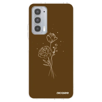 Etui na Motorola Edge 20 - Brown flowers