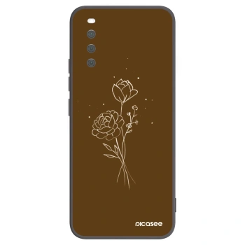 Etui na Sony Xperia 10 III - Brown flowers