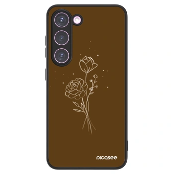 Picasee ULTIMATE CASE na Samsung Galaxy S23 5G - Brown flowers