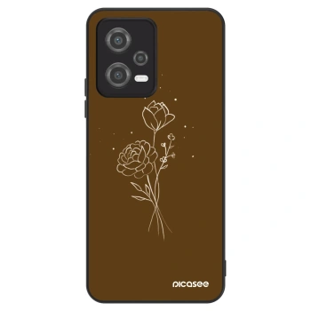 Etui na Xiaomi Poco X5 - Brown flowers