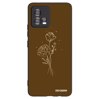 Etui na Motorola Moto G72 - Brown flowers