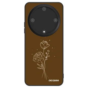 Etui na Honor Magic5 Lite 5G - Brown flowers