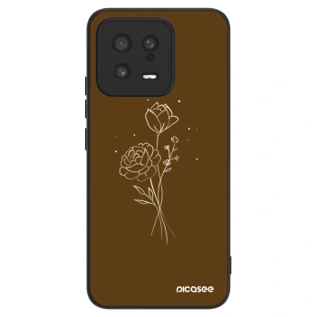 Etui na Xiaomi 13 - Brown flowers