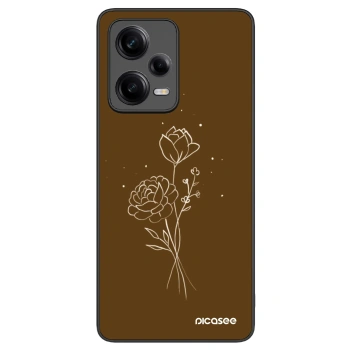 Picasee ULTIMATE CASE na Xiaomi Redmi Note 12 Pro+ 5G - Brown flowers