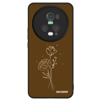 Etui na Honor Magic5 Pro - Brown flowers