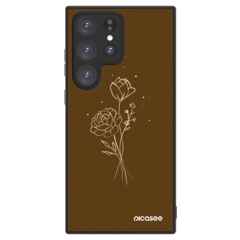 Picasee ULTIMATE CASE PowerShare pro Samsung Galaxy S23 Ultra 5G - Brown flowers