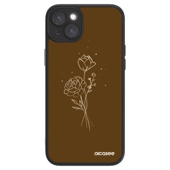 Picasee ULTIMATE CASE na Apple iPhone 15 Plus - Brown flowers