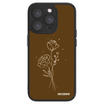 Picasee ULTIMATE CASE na Apple iPhone 15 Pro - Brown flowers