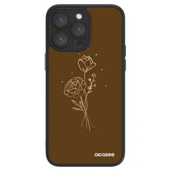 Picasee ULTIMATE CASE na Apple iPhone 15 Pro Max - Brown flowers