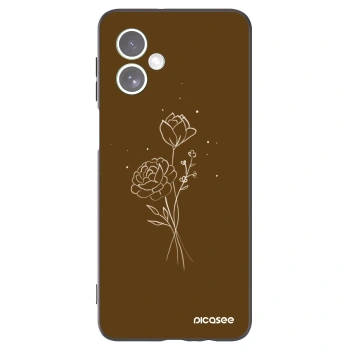 Etui na Motorola Moto G54 5G - Brown flowers