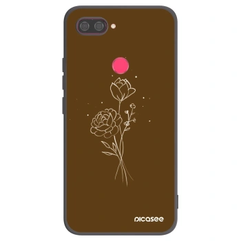 Etui na Xiaomi Mi 8 Lite - Brown flowers