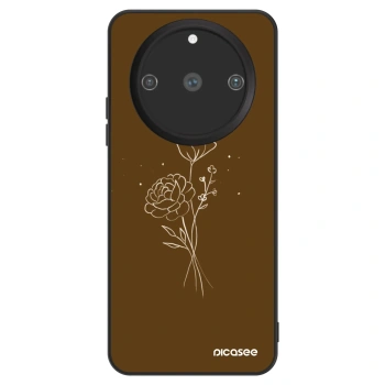 Etui na Realme 11 Pro+ - Brown flowers