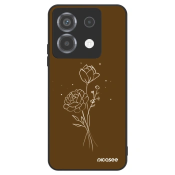Etui na Xiaomi Poco X6 - Brown flowers