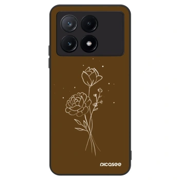 Etui na Xiaomi Poco X6 Pro - Brown flowers
